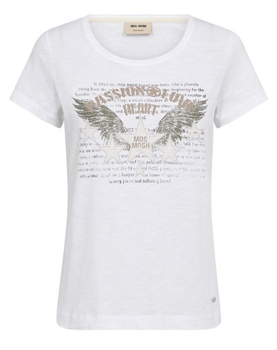 Mos Mosh - MMZibba T-shirt - White